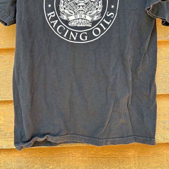 Maxima Racing Oils Twin V 1979 USA Racing Oils Black T-Shirt Size L - Picture 8 of 10